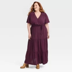 Women's Short Sleeve A-Line Maxi Dress - Knox Rose™ -Style Haven Shop GUEST f871f26c 5557 4e1d b469 243bd989af2c