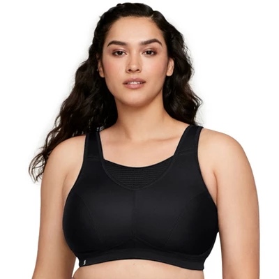 Glamorise Womens No-Bounce Camisole Elite Sports Wirefree Bra 1067 Black 7 Glamorise Womens No-Bounce Camisole Elite Sports Wirefree Bra 1067 Black - Image 5