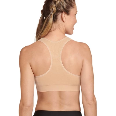 Jockey Women's Seamfree Mid Impact Zip Front Sports Bra 3 Jockey Women's Seamfree Mid Impact Zip Front Sports Bra