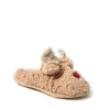 Dearfoams Womens Shay Scuff With Applique