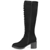 Journee Collection Womens Jenicca Tru Comfort Foam Stacked Heel Knee High Boots