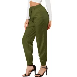 Allegra K Women's Drawstring Elastic Waist Athleisure Pants Ankle Length Satin Joggers With Pocket 39 Allegra K Women's Drawstring Elastic Waist Athleisure Pants Ankle Length Satin Joggers With Pocket -Style Haven Shop GUEST fccd3b3f f4db 4f17 aa05 43bb2aa1af74