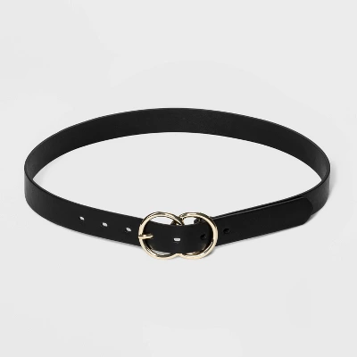 Women's Double Buckle Belt - A New Day™ Black 4 Women's Double Buckle Belt - A New Day™ Black - Image 2