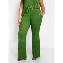 Rebdolls Women's Shanti Crochet Bell Bottom Pants W. Pockets -Style Haven Shop GUEST fe0683bf 30f0 4b6a adb1 595862006faf