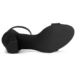 Allegra K Women's High Buckle Ankle Strap Chunky Heel -Style Haven Shop GUEST ff321881 d537 46d8 9649 807d81c86433