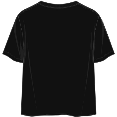 Titanic Jack & Rose Trust Crew Neck Short Sleeve Women's Black Crop T-shirt 4 Titanic Jack & Rose Trust Crew Neck Short Sleeve Women's Black Crop T-shirt - Image 2